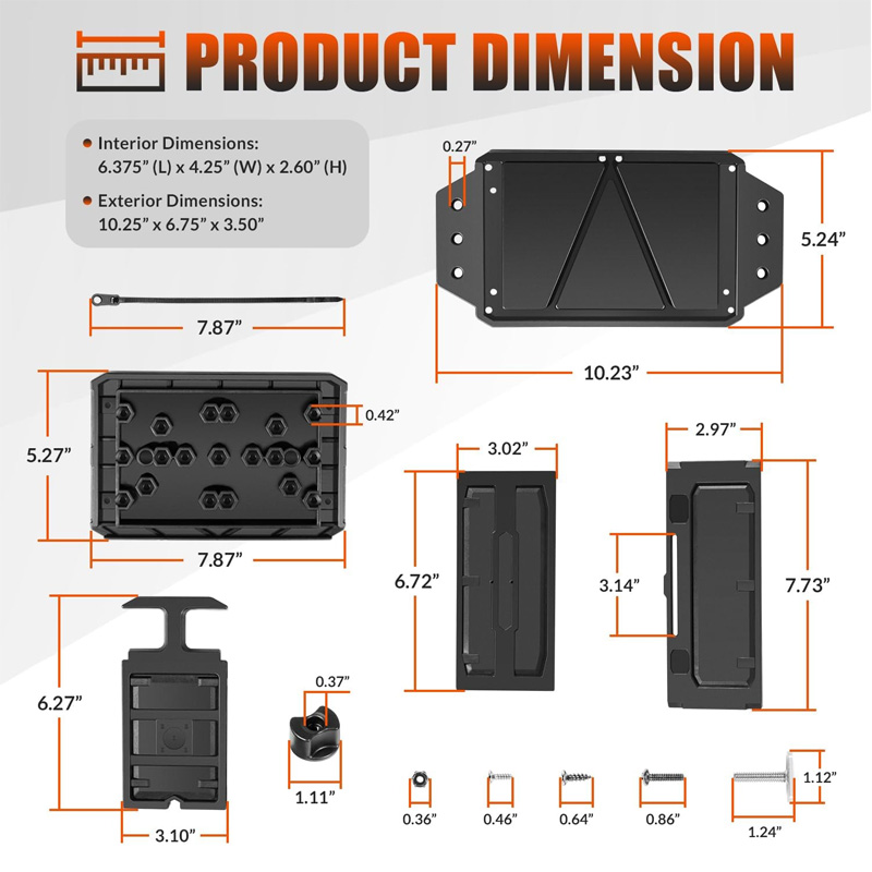 Track Mounted Battery Box for  - Fish Finder Transducer ulasan dan harga