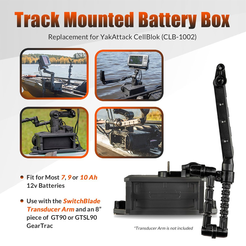 Track Mounted Battery Box for  - Fish Finder Transducer ulasan dan harga